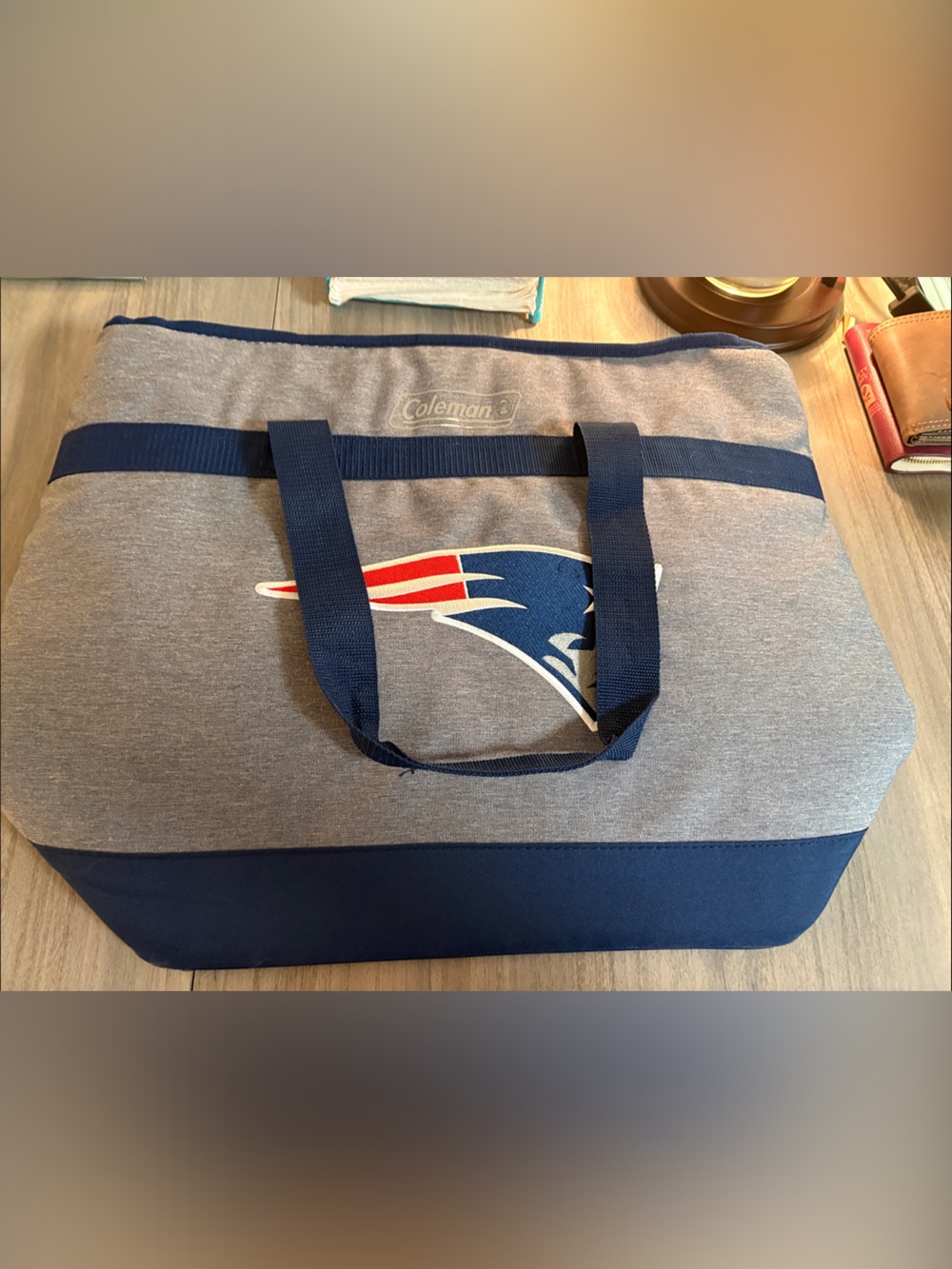Coleman Navy, Gray & Red Team-Graphic Cooler Bad